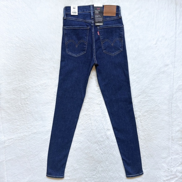 Levis Premium Mile High Super Skinny Rome Winter Wash Sculpt Hyperstretch Jeans - Picture 7 of 13